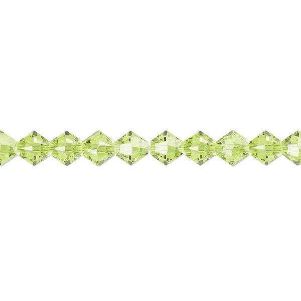 Bead 24pk citrus green, Crystal Passions® 5mm bicone 5328 image number 0