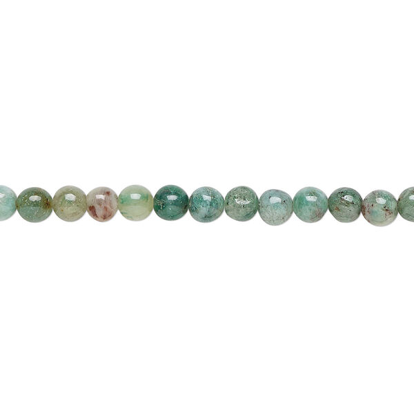 African "jade" 1pkg1, round bead natural 15.5-16 inch 4mm image number 0