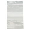 Bag, Tite-Lip™, plastic, clear and white, 4x6-inch top zip with block and hole. Sold per pkg of 1,000. image number 1