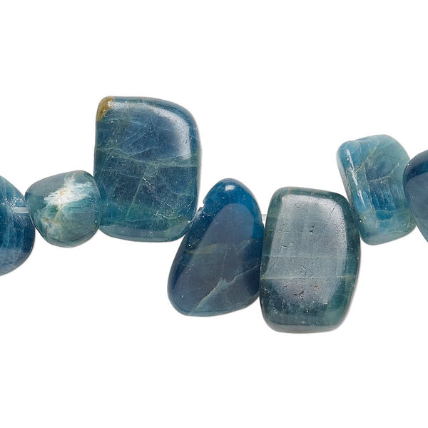 Blue apatite 1pkg1, top-drilled chip bead natural 15.5-16 inch medium image number 0