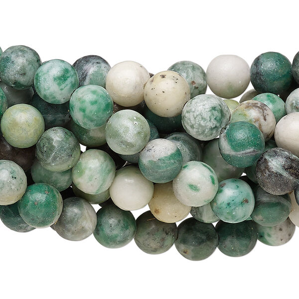 Ching hai "jade" 1pkg10, round bead natural 15.5-16 inch 8mm image number 0