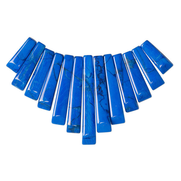 Howlite 1pkg13, fan focal 26x10mm-29x12mm image number 0