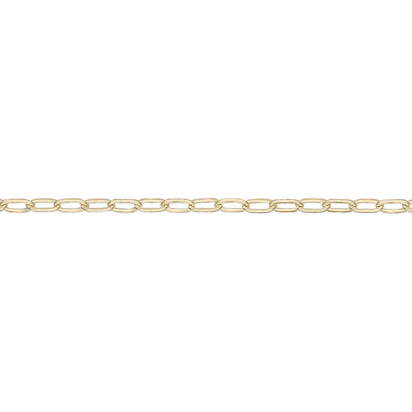 Chain, 14Kt gold-filled, 2mm drawn flat cable. Sold per pkg of 5 feet. image number 0