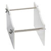 Rack, Beadalon® Spool Tamer™, acrylic and steel, white and blue, 5-1/4 x 5-3/4 x 7-3/4 inches. Sold individually. image number 1
