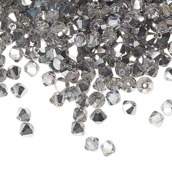 Bead 48pk crystal vitrail light, Preciosa Czech crystal 4mm bicone image number 0