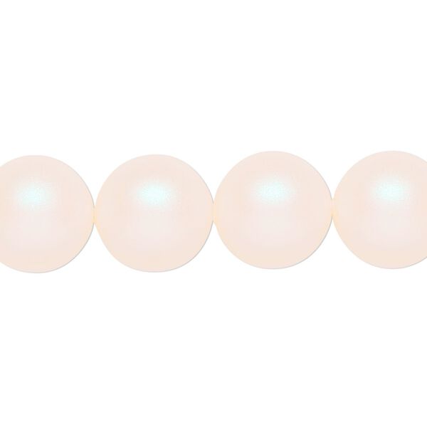 Pearl 10pk pearlescent white, Crystal Passions® 12mm round 5810 image number 0