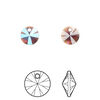 Drop 12pk amethyst shimmer, Crystal Passions® 8mm pendant mini disk 6428 image number 0