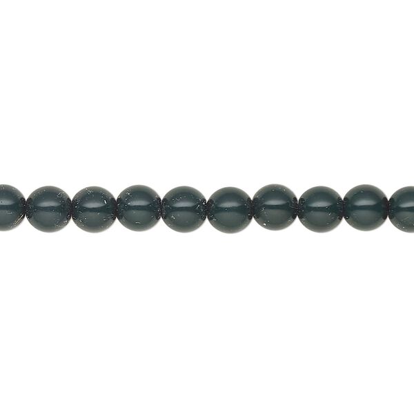Pearl 500pk malachite green, Preciosa Czech crystal 5mm round image number 0