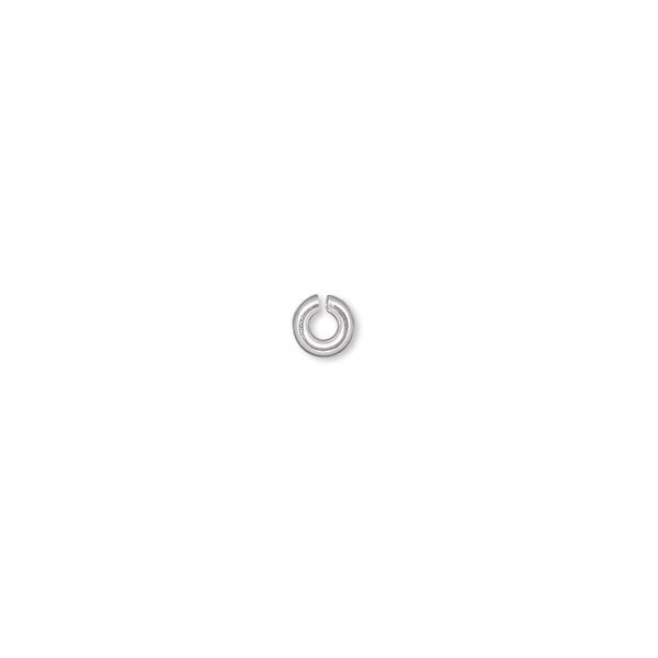 Jump ring, sterling silver-filled, 4mm round, 2mm inside diameter, 18 gauge. Sold per pkg of 20. image number 0