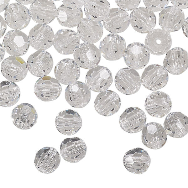 Bead 144pk crystal, Preciosa Czech crystal 6mm round image number 0