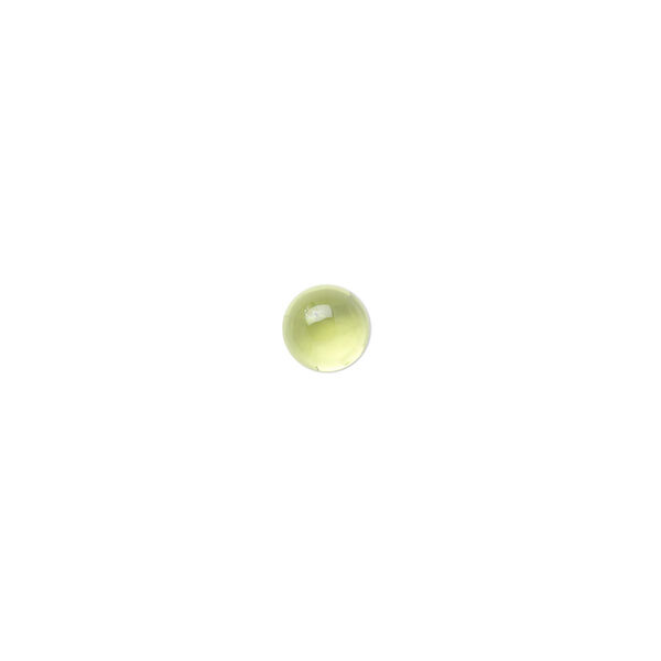 Peridot 1pkg1, calibrated hand-cut round cab natural 5mm image number 0
