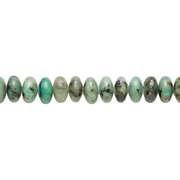 African "turquoise" 1pkg1, rondelle bead 15.5-16 inch 6x4mm image number 0