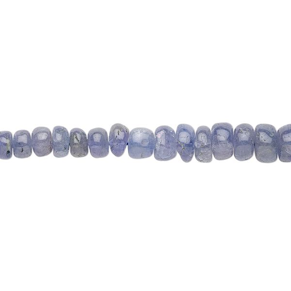 Tanzanite 1pkg1, hand-cut rondelle bead 15.5-16 inch graduated 3x2mm-6x4mm image number 0