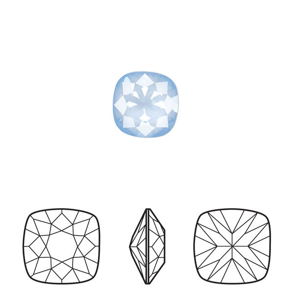 Fancy stone 2pk crystal sky ignite, Crystal Passions® 10mm cushion 4470 image number 0