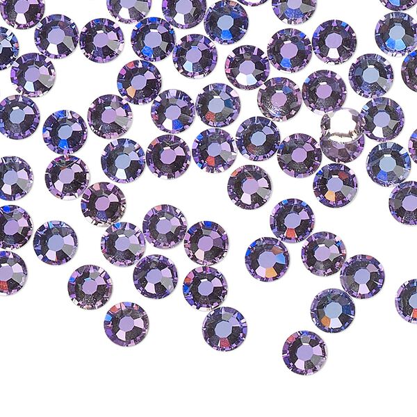 Flat back 1440pk crystal vitrail light foil back, Preciosa MAXIMA Czech crystal rhinestone 4.6-4.8mm chaton rose round SS20 image number 0