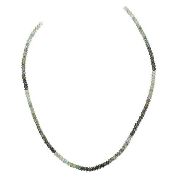 Emerald 1pkg1, hand-cut faceted rondelle bead 15.5-16 inch 4x3mm image number 0