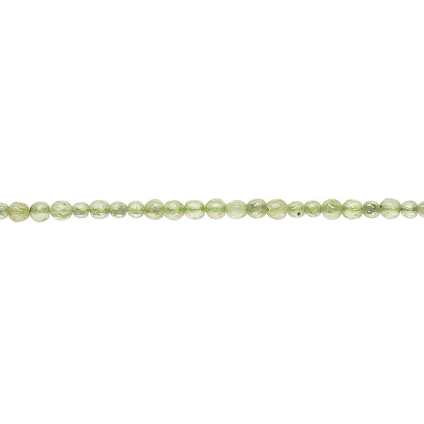 Peridot 1pkg1, faceted round bead natural 15 2mm image number 0
