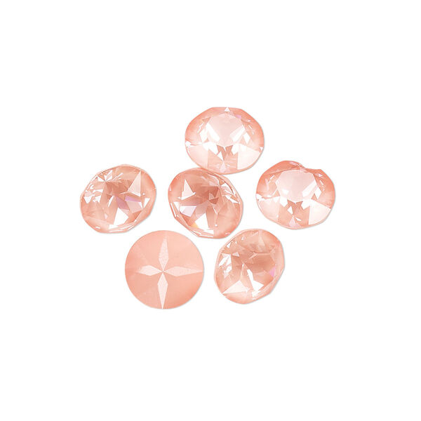 Chaton 6pk crystal flamingo ignite, Crystal Passions® 8.16-8.41mm round SS39 1088 image number 0