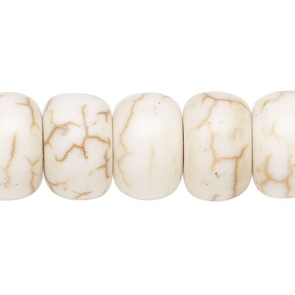 Magnesite 1pkg10, rondelle bead 8x5mm image number 0