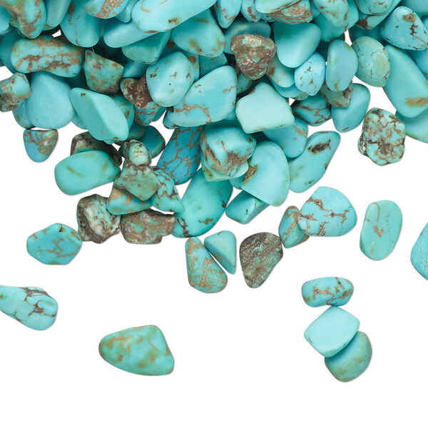 Magnesite 1pkg1, undrilled tumbled polished inlay chip 2 oz mini image number 0