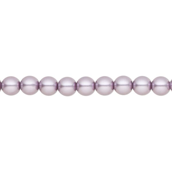 Pearl 500pk lavender, Preciosa Czech crystal 5mm round image number 0