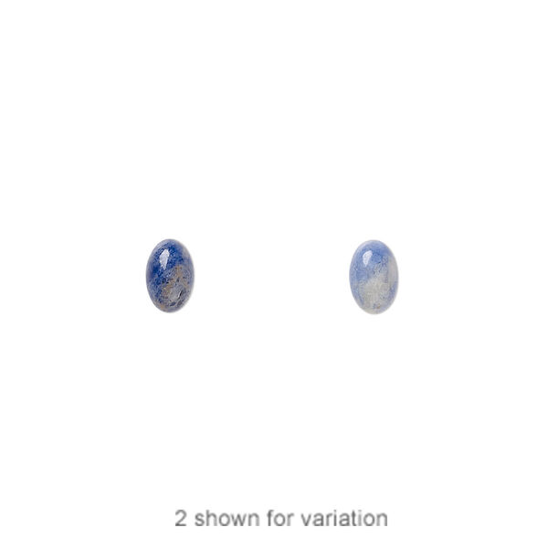Sodalite 1pkg10, calibrated oval cab natural 6x4mm image number 0