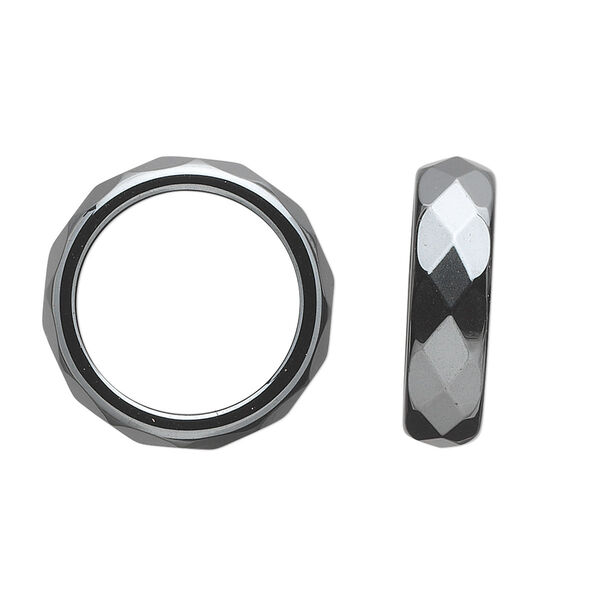 Hemalyke™ 1pkg10, faceted ring mix 6mm wide image number 0