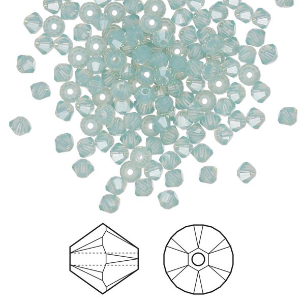 Bead 144pk Pacific opal, Crystal Passions® 3mm bicone 5328 image number 0