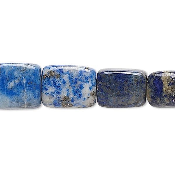 Lapis lazuli 1pkg1, rectangular nugget bead natural 15 inch small image number 0