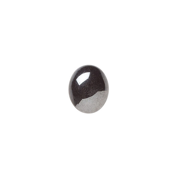 Cabochon, Hemalyke™ (man-made), 12x10mm calibrated oval. Sold per pkg of 10. image number 0