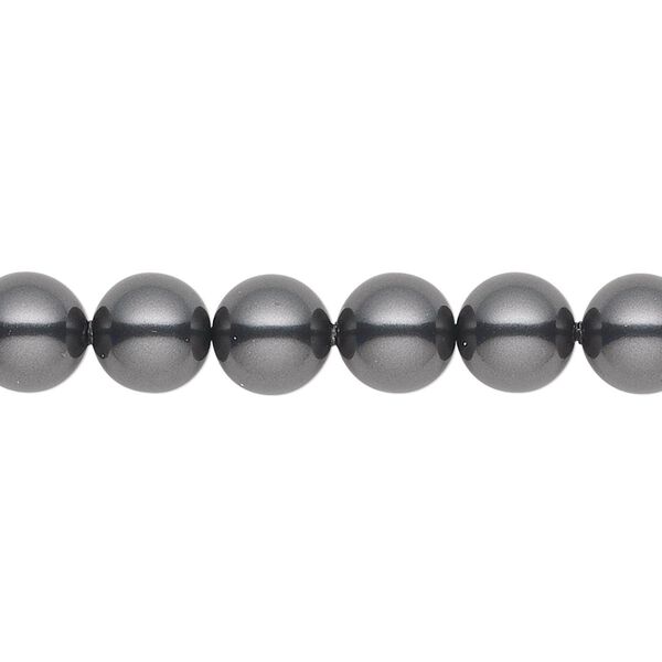 Pearl 250pk black, Swarovski® 8mm round 5810 image number 0