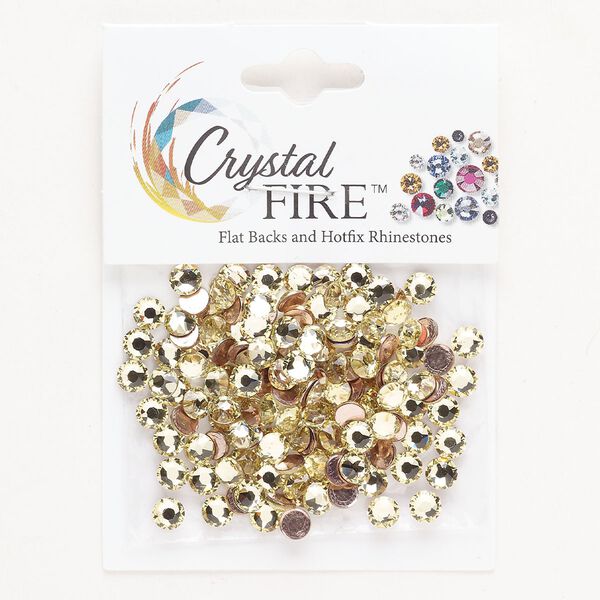 Flat back 144pk jonquil, Crystal Fire® 4.60-4.80mm hotfix round SS20 image number 0