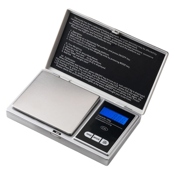 Digital scale, acrylic and stainless steel, 5x3x3/4 inches. Sold individually. image number 0