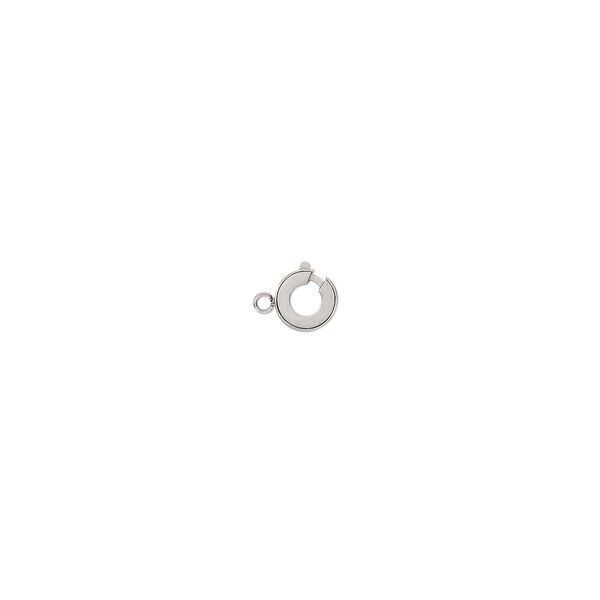 Clasp, springring, stainless steel, 7mm. Sold individually. image number 0