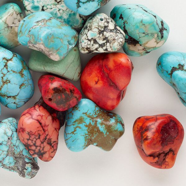 Magnesite 1pkg1, nugget bead 8 oz mix large to extra-large image number 0