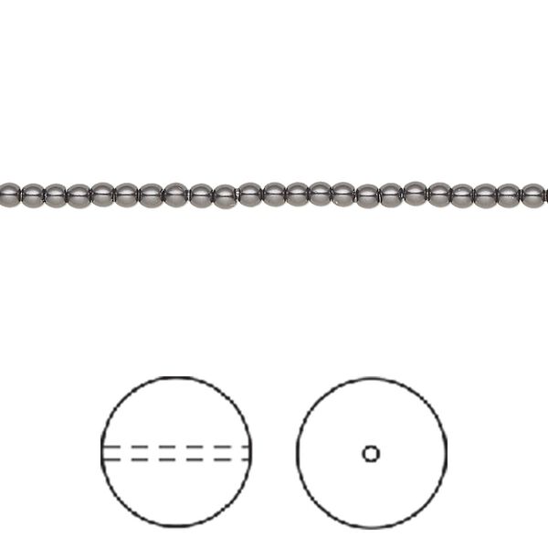 Pearl 1000pk black, Swarovski® 2mm round 5810 image number 0