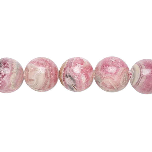 Rhodochrosite 1pkg1, round bead natural 15.5-16 inch 9-10mm image number 0