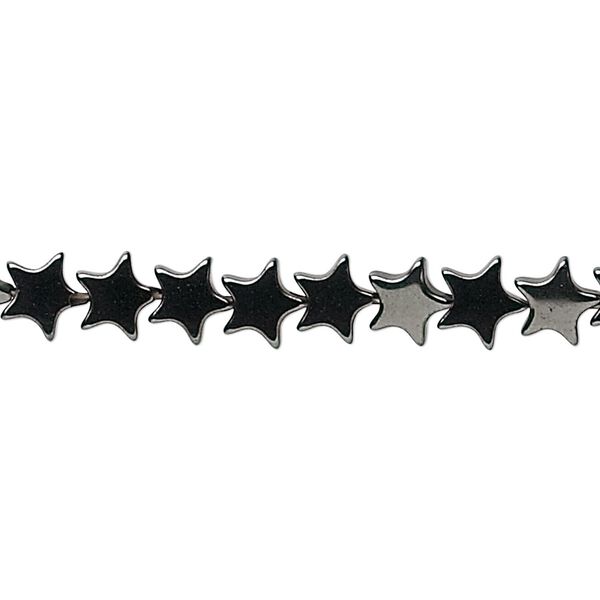 Hemalyke™ 1pkg1, flat star bead 15.5-16 inch 6mm image number 0
