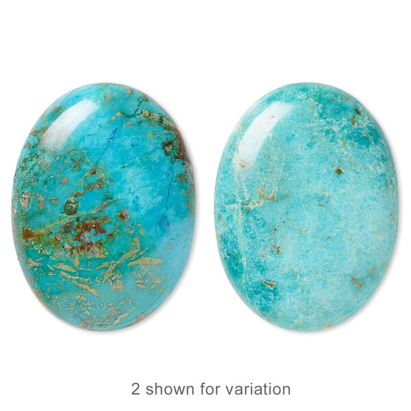 Turquoise 1pkg1, calibrated oval cab C grade, 40x30mm image number 0