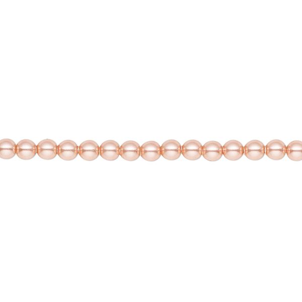 Pearl 1000pk rose peach, Swarovski® 3mm round 5810 image number 0