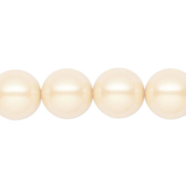 Pearl 30pk pearlescent yellow, Preciosa Czech crystal 12mm round image number 0