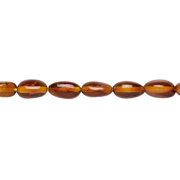 Baltic amber 1pkg1, nugget bead 15.5-16 inch mini image number 0