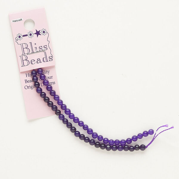 Quartz 1pkg1, round bead 7.5 inch 4mm image number 0