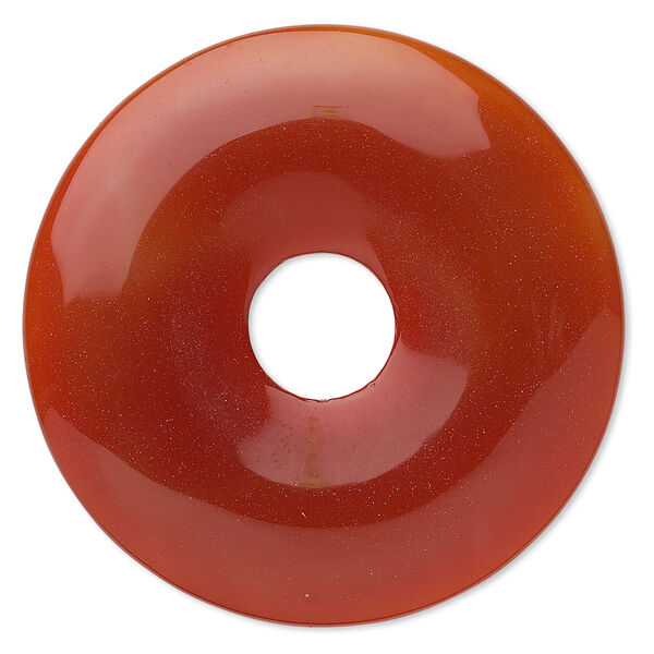Red agate 1pkg1, donut focal 50mm image number 0