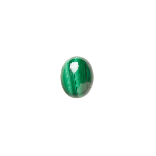 Malachite 1pkg4, calibrated oval cab natural 10x8mm image number 0