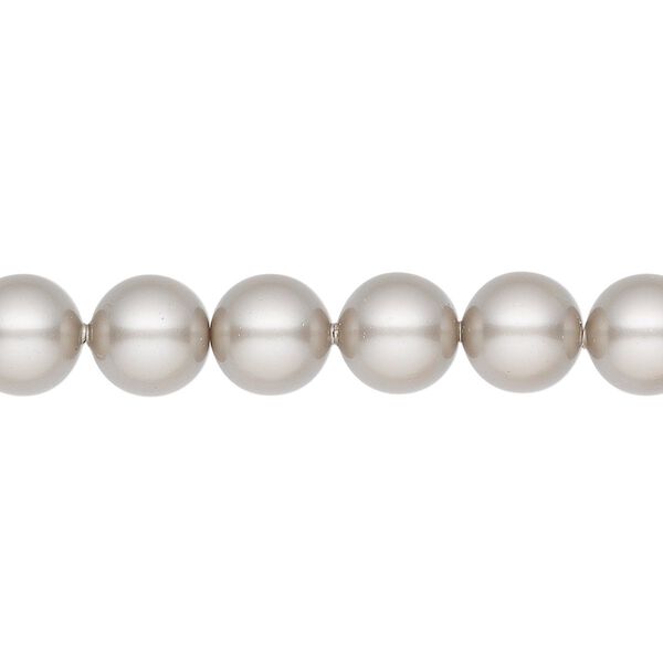 Pearl 50pk platinum, Crystal Passions® 8mm round 5810 image number 0