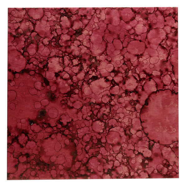Sheet, Lillypilly, lacquered copper, red wine patina, 3-inch single-sided square, 36 gauge. Sold individually. image number 0