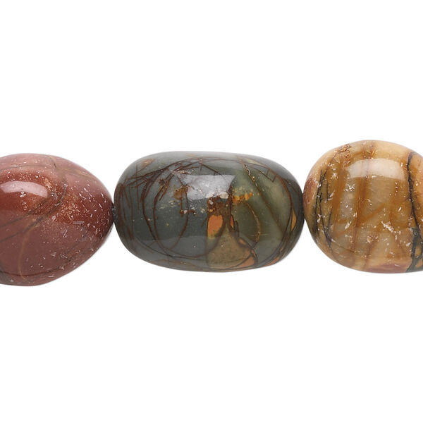 Red creek jasper 1pkg1, nugget bead 15.5-16 inch medium image number 0