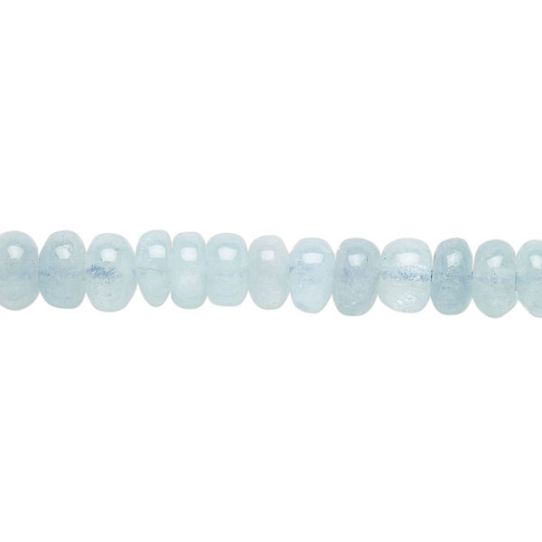 Aquamarine 1pkg1, rondelle bead 8 inch 6x3.5mm image number 0