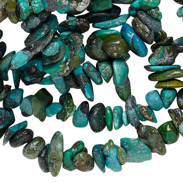 Turquoise 1pkg1, chip bead 34 inch small image number 0